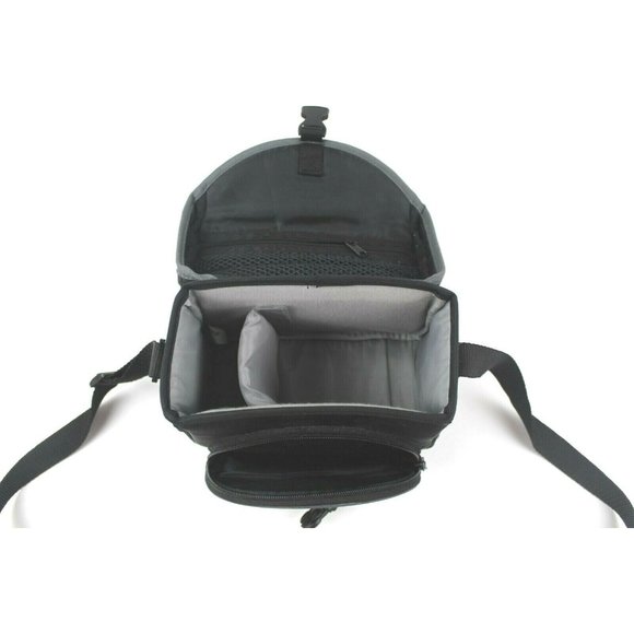 Sony Camera Camcorder Case Soft Multi Pocket Zip/Clasp Adjustable Shoulder Strap - Picture 3 of 6